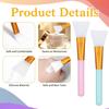 2 Pcs Mask Applicator Tool, Soft Silicone Face Mask Brush, Hairless Body Lotion and Body Butter Applicator Tools, Sector Brush Makeup Tools for Women