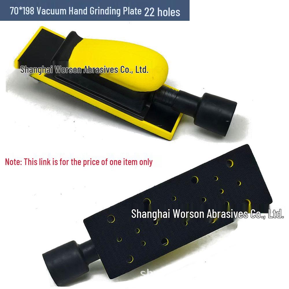 4" 100mm Self-Adhesive PU Foam Hand Grinding Disc for Manual Sanding and Polishing, Yellow