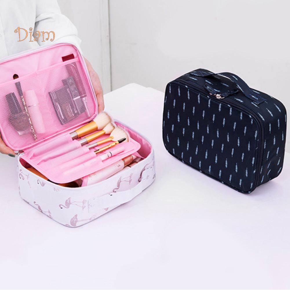 TOP-MART Travel Waterproof Flower Flamingo Cosmetic Bag Mini Wash Pouch Handbag Home Decor