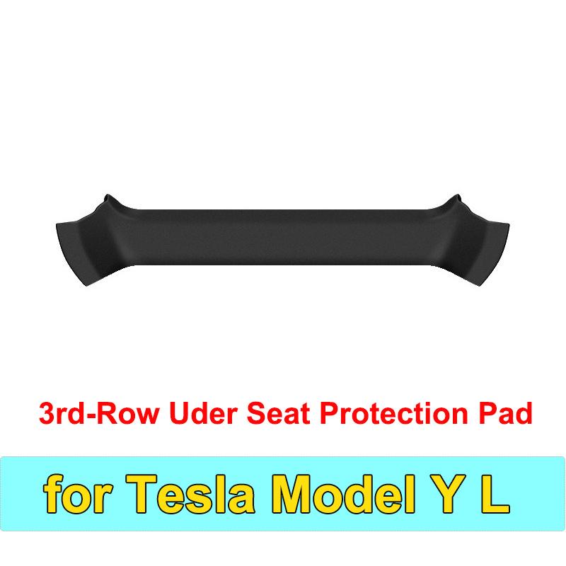 for Tesla Model YL 2026 3rd Row Seat Foot Protector Cover TPE Anti-kick Protection Accessories Y L Pad Under Third Row Seats