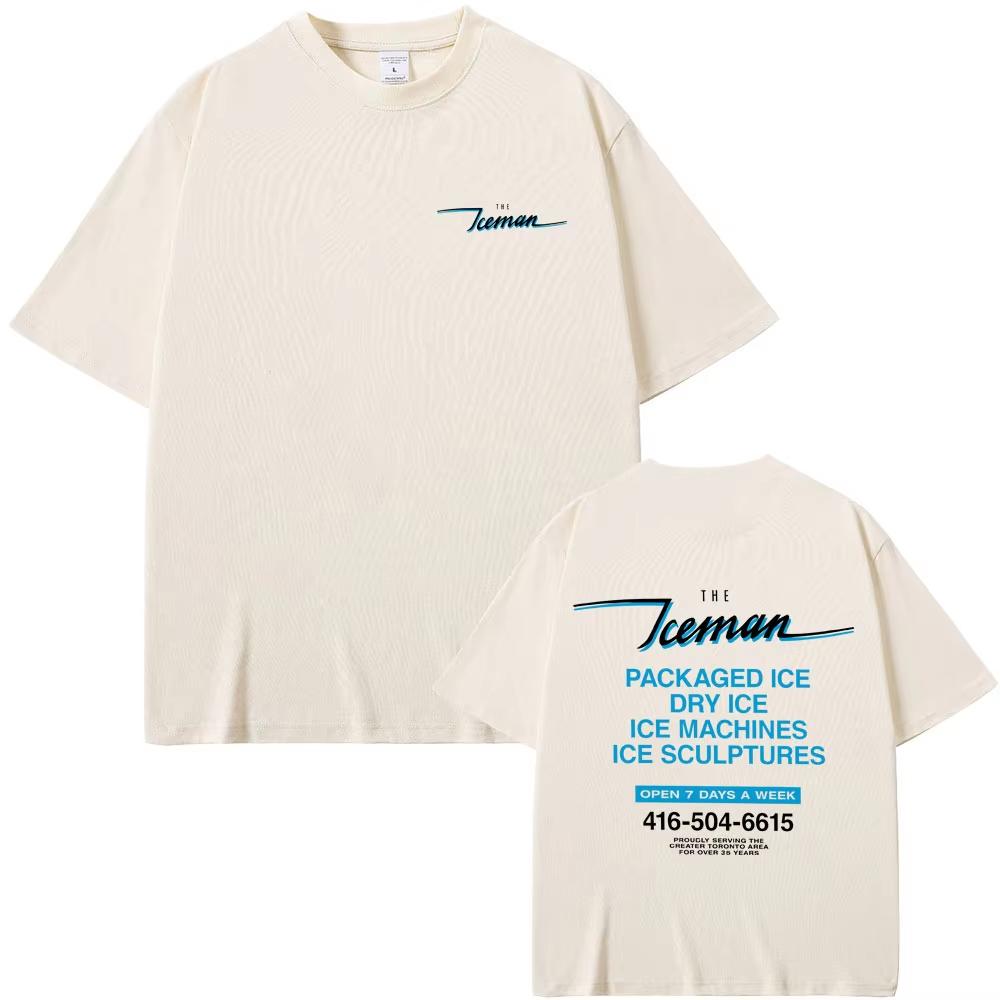 Rapper Drake ICEMAN Album Graphic Print Men's Fashion Hip‑Hop Loose Summer Casual Short‑Sleeve T-shirt