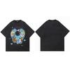 Hip Hop Streetwear  Men TShirt Oversized Funny Graphic Baby Cats T Shirt Washed Black Tshirt Cotton Unisex Tops Tees