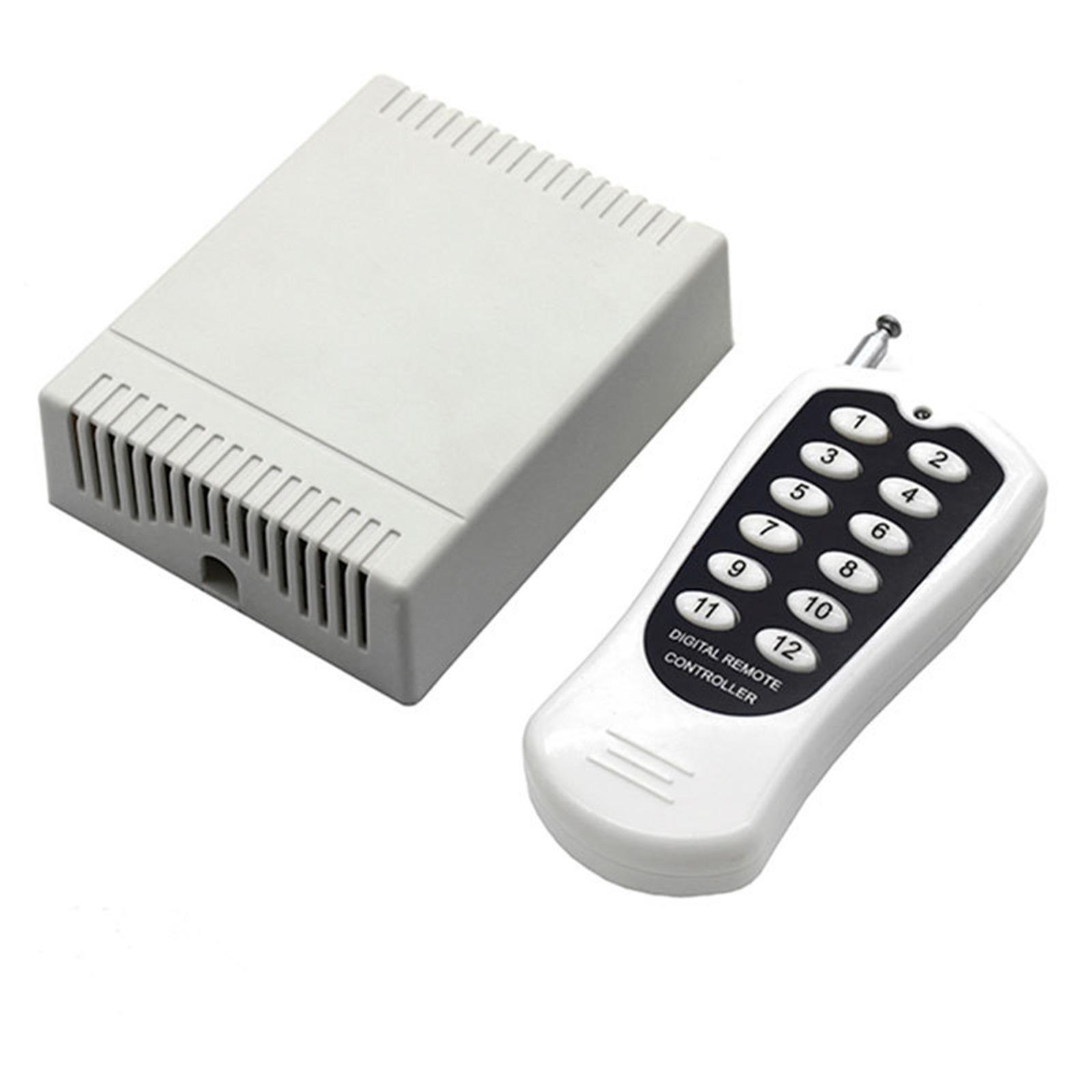 

12V 12CH 433Mhz RF Wireless Relay Module Remote Control Switch for Smart Transmitter with Receiver for LED Light Control 1