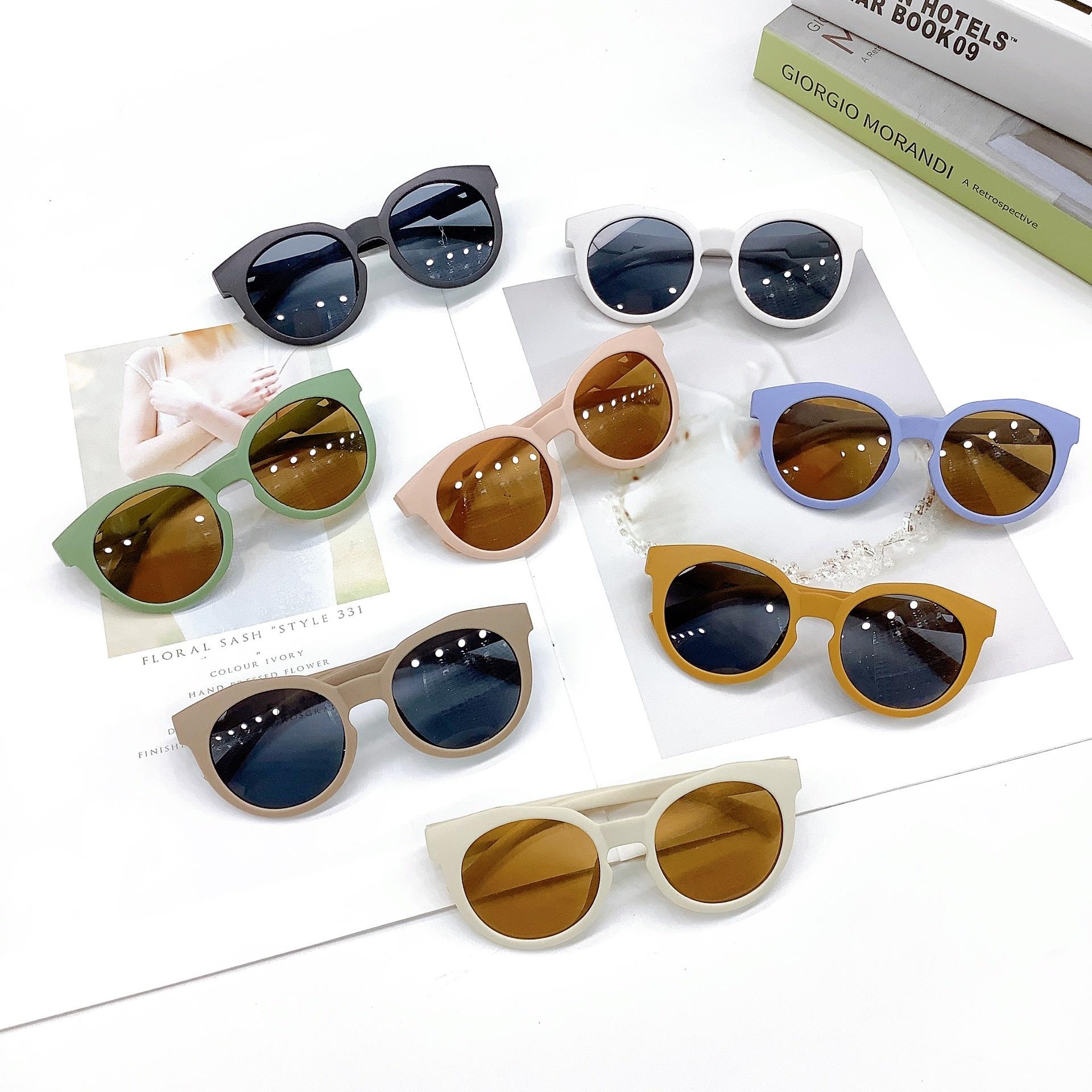 

children s sunglasses fashion sunshade anti-ultraviolet baby sunglasses белый