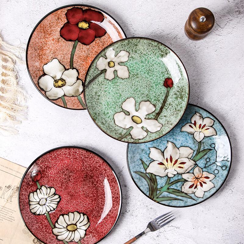 Zhi Shi Underglaze Hand-Painted Ceramic Dish