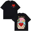 Bad Bunny ein Sommer ohne dich Vintage-Mode übergroßes Unisex-T-Shirt Harajuku Ärmel T-Shirts