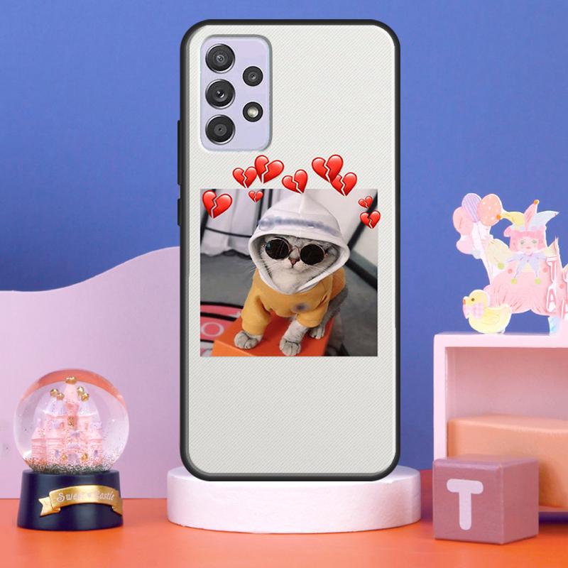 Cute Cat Animals Kitten Case For Samsung Galaxy A54 A34 A14 A15 A35 A55 A16 A26 A36 A56 A52 A12 A32 A13 A33 A53 A17