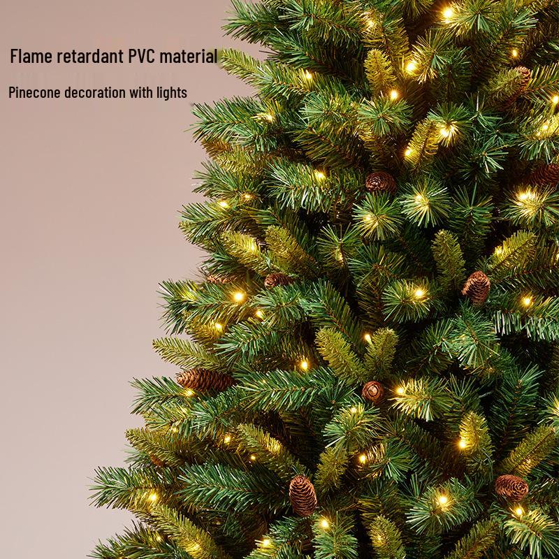 Customized Encrypted PVC Pine Cone Christmas Tree - Large Artificial Simulation with New Style Design