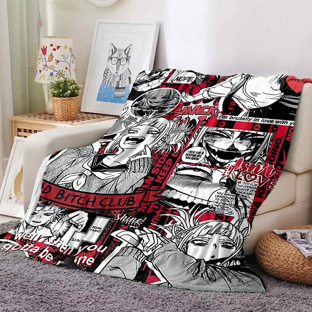 Love Chaos Comics Flannel Blanket Super Soft Warm Cozy Blanket For Sofa Bed Office Travel Allseason Home Decor Gift