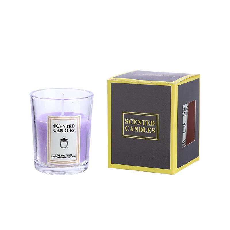 White Frosted Glass Scented Candle: High-End, Atmospheric, Creative Souvenir