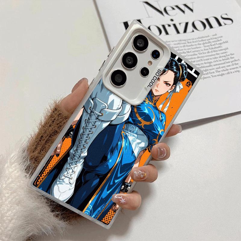 ChunLi S-Street F-FighterS Shockproof Phone Case for Samsung Galaxy S26 Edge S25 Ultra S24 FE S23 Plus S21 Cover Anti Fall Funda