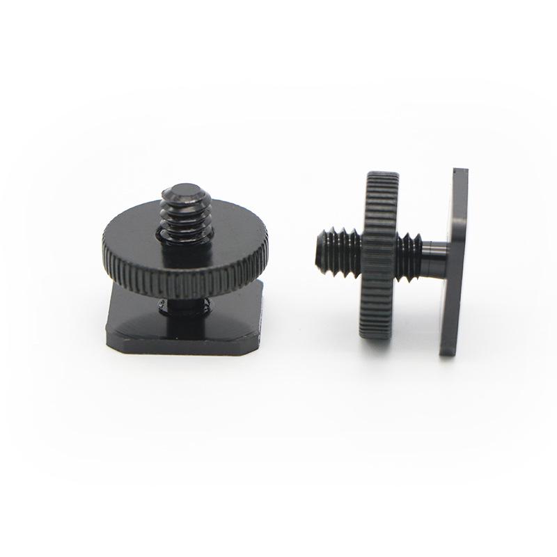1/4 Inch Metal Hot Shoe Screw Adapter with Up and Down Lock for Camera Flash Conversion