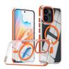 KEYSION HD Transparent Magnetic Case for MagSafe for OPPO Reno 14 F 5G 13 F 4G 12 F 5G Clear Shockproof Phone Back Cover