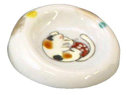 Kyo-yaki Kiyomizu-yaki Hozan Chopstick Rests, Set of 5, "Playing with a Ball" hhn438