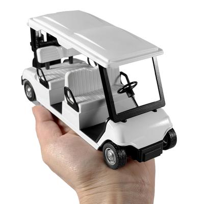 Yousheng Döküm Golf Arabası Oyuncak 1:20 Ölçekli Alaşım Golf Arabası Modeli Kulüplerle Mini Golf Arabası Geri Çekilen Araçlar Golf Temalı Ofis Masası Dekorasyonu
