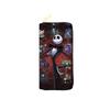 Nightmare Before Christmas PU Leather Women Long Zip Wallet Single Zipper Makeup Clutch Bag Jack Skellington Print Black 3pcs