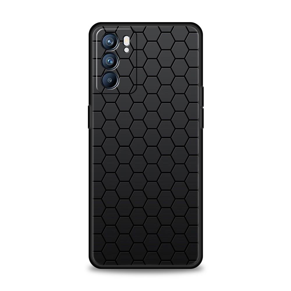 Carbon Fiber Case For Oppo Find X6 Pro X5 A54 A53 A52 A9 2020 A15 A95 A17 A16 A76 A74 A57 Reno7 Reno6 Pro Plus 5G Black Cover