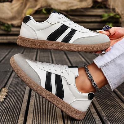 Damen Sneaker Mode Gemischte Farben Schnürschuhe Sportschuhe Frau Frühling Herbst Plateau-Sneaker Damen Bequeme Rutschfeste Schuhe