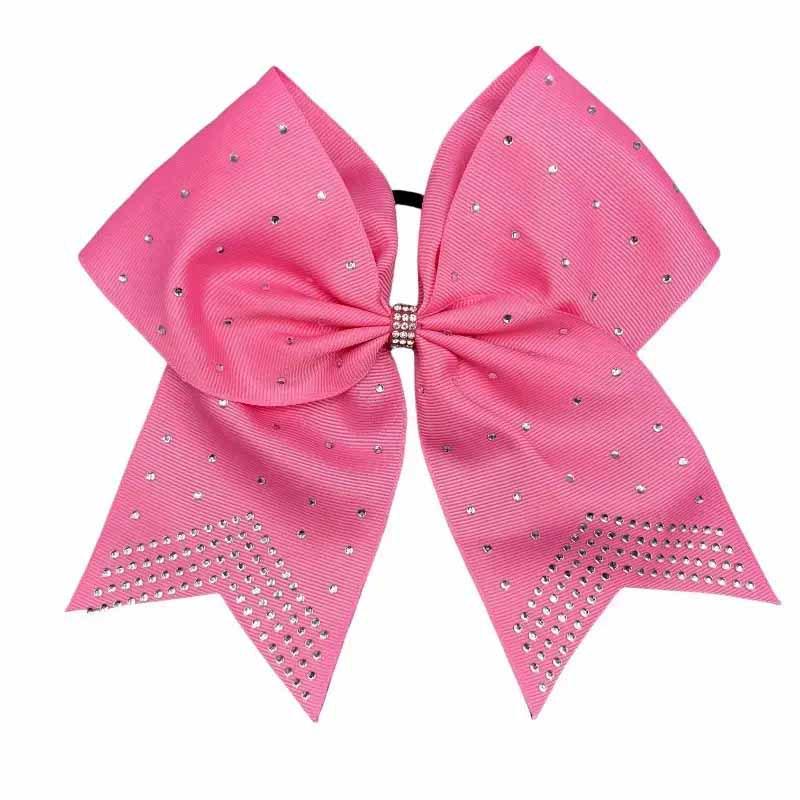 Glänzende Strass-Schwalbenschwanz-Schleifen-Haargummis für Mädchen - Cheerleading-Band-Kopfschmuck