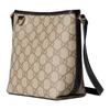 Gucci  GG Supreme Beige Bucket Bag, Black Leather Trim, Women's Daily Shopping Travel Crossbody Handbag 847090-FAEUC-9741