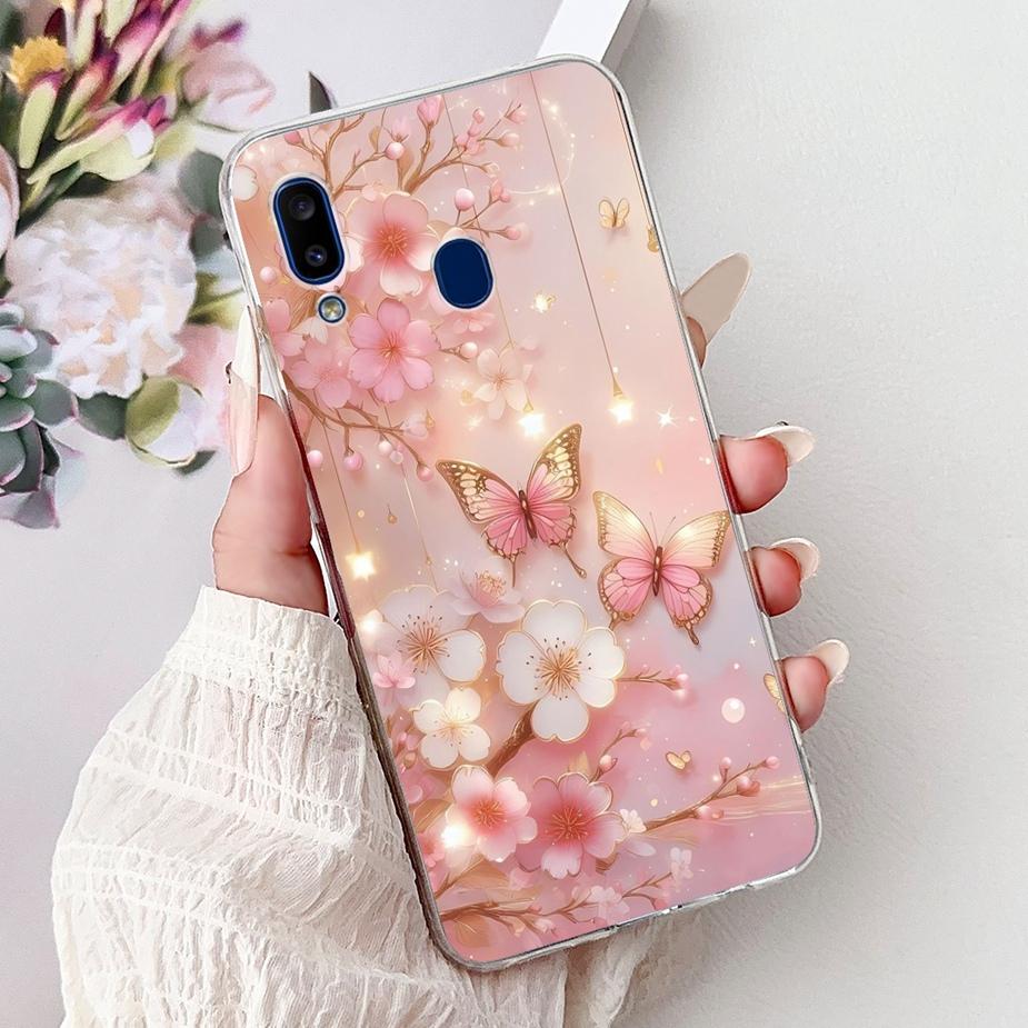 For Samsung Galaxy A10 A20 A30 Case A105F A205F A305F Cute Fashion Painted Cover Soft Silicone Case For Samsung A20 A 10 30 Bags