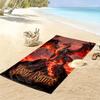 Name Custom Dragon Art Print Beach Towel, Large Soft Quick Dry Towel for Beach Camping Swimming