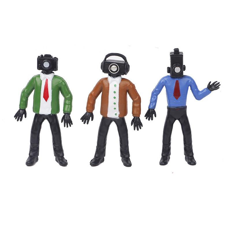 Skibidi Toilet Figur PVC Anime Charakter Modell Sammelspielzeug für Schreibtischdekoration