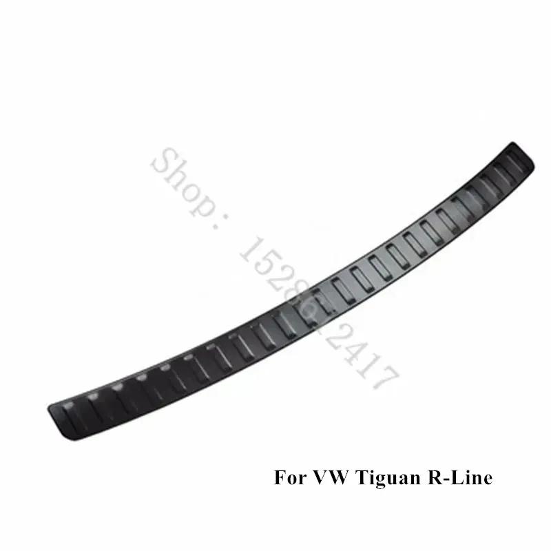 stainless steel Rear Bumper Protector Sill Trunk Tread Plate Trim 2017 2018- Car Accessories For Volkswagen Tiguan R-Line