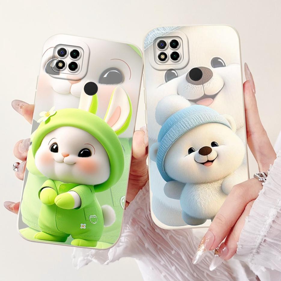 Für Xiaomi Redmi 9C Hülle Niedliche Panda Cartoon Abdeckung Stoßfest Weiche TPU Handyhülle Für Xiaomi Redmi 9C NFC Redmi9C Rückabdeckung Taschen