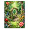 DIY Diamond Painting Fairy Tale Mushroom House Cute Puppy Dog Garden Landscape Full Rhinestone Mosaic Embroidery Home Decor Gift