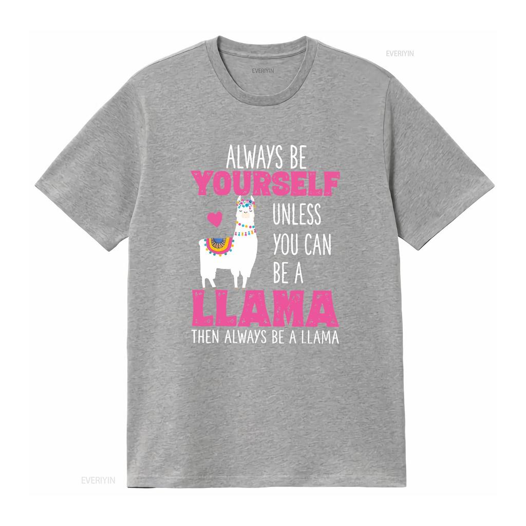 Cute Funny Llama T Shirt Llamas Lover S Girls Women  Vintage Washed Stretched Casual Top For Everyday Wear Slightly Soft Unisex
