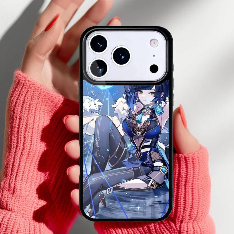 Yelan Genshin Impact Phone Case for iPhone 17 Air 16e 15 14 13 Pro Max Back Cover for 12 11 Pro Coque