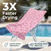 Pink Brush Stripe Beach Towel Sand Free Quick Dry Absorbent Thin Compact Towels for Swimming Pool Camping Beach Accessories