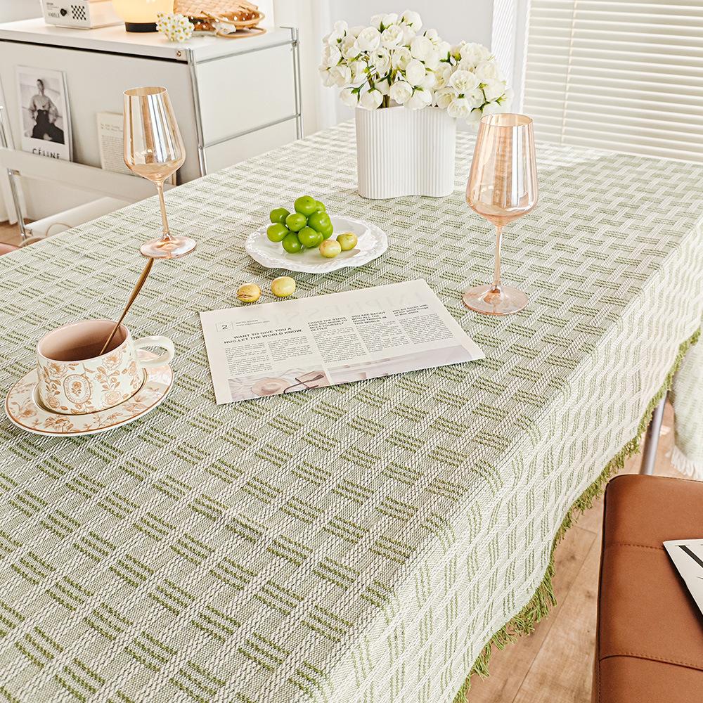 Cream French Lace Tablecloth Coffee Table Cover Cloth High-End Living Room Square Tablecloth Table Cloth Table Cloth Tablecloth