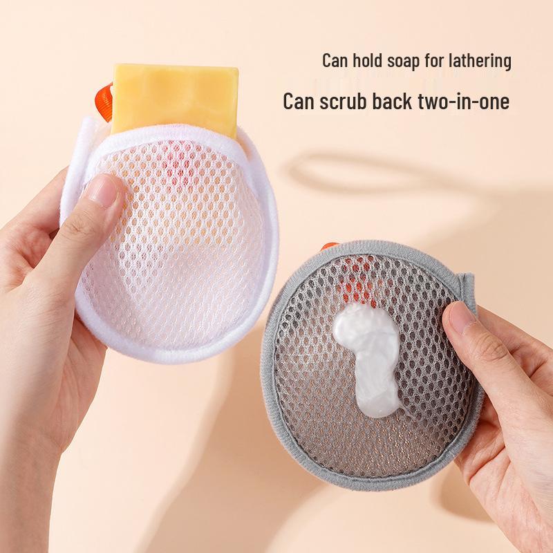 Dubbelsidig exfolierande skumningsnät & tvättlapp