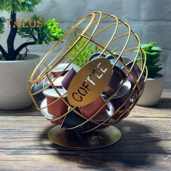 Coffee Pods Holder Storage Basket Durable Construction Large Capacity Coffee Pods Basket Multifunctional Organizer