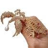 Retro National Style High-End Phoenix White Natural Freshwater Pearl Brooch Guochao Copper Plated Micro-Inlaid Zircon Brooch