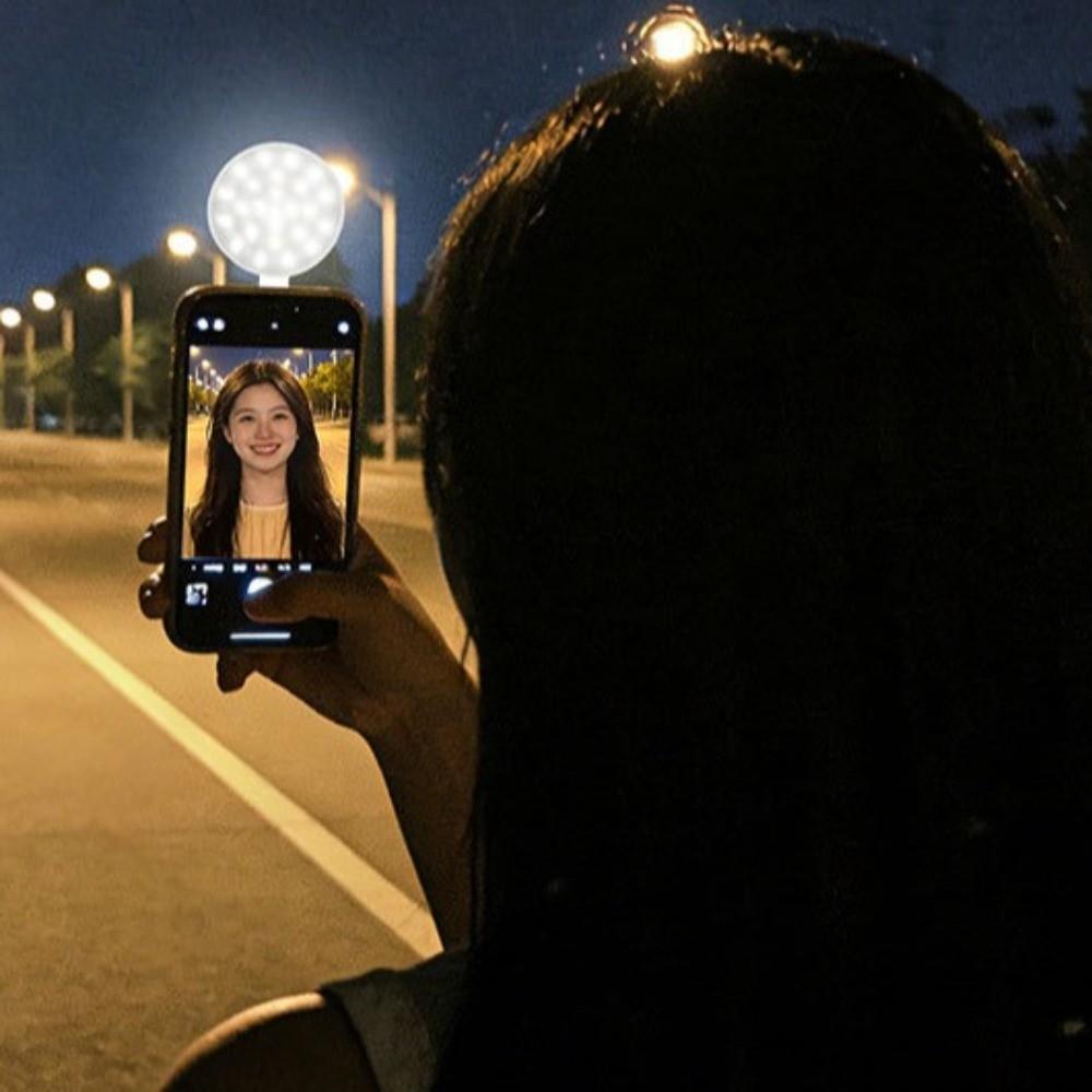 Three-color/RGB LED Portable Mini Fill Light 3000-6500K Pocket Photography Light Camping