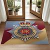 Royal Engineers A.F.C Design Crystal Velvet Rug Soft Decorative Mat for Bedroom Entrance