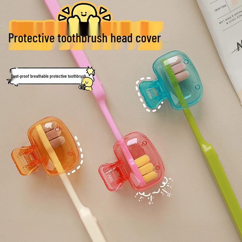 Přenosné prachotěsné pouzdro na zubní kartáček s kartáčkem s měkkými štětinami pro dospělé