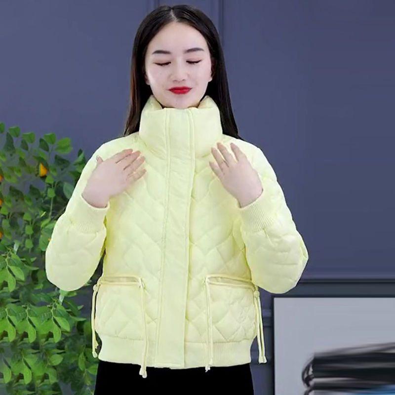 Winter Warm Stand Collar Down Cotton Coat Women Korean Loose Fashion Jacket
