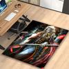 1pc Female Warrior Portrait Printed Chair Rug for Home Office Use, Living Room Kitchen Game Room Area Carpet