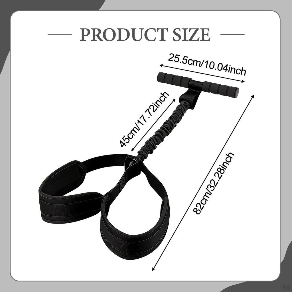 Elastic Pedal Resistance Bands with Footplate And Handles for Strength Training, Body Stretching,