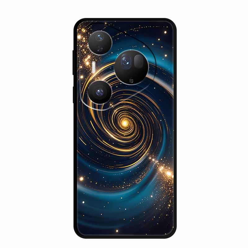 Flower Phone Case For Huawei Pura 70 80 Pro Plus Silicone TPU Cover for Pura80 Pro+ Pura70 Ultra Para Black Back Soft Protector