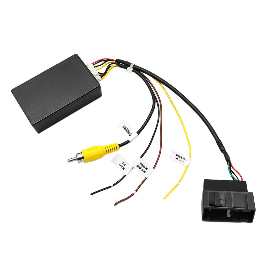 

For VW RCD510 RNS510 RNS315 12V Reversing Camera Adapter RGB To AV Rearview Camera Adapter Rear Backup Camera Signal Converter чёрный