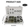 Comprehensive Rubber Gasket Set Bonded Washer Assortment Multifunction  Sealing Washer with Storage Box for Industrial