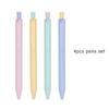 4pcs Sweet Color Design Gel Ink Pens Set Sunny Pop Rocks Series 0.5mm Ballpoint Black Ink for Writing School Office A7912