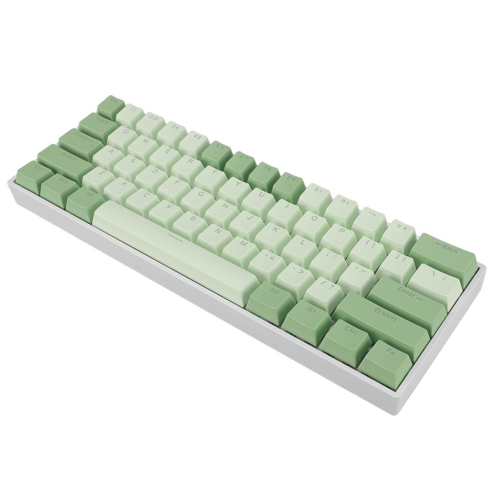 60% 61 Keys Mechanical Keyboard RGB Hot Swappable USB Wired Red Switch Keyboard for Win 2000 ME XP 7
