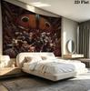 Chainsaw Man Wall Tapestry Aesthetic Wall Hanging Printed Fabric Blanket Decorative Tapestries For Bedroom Living Room Home Decor