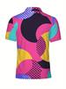 Men'S Short-Sleeve Polo Shirt - Flat Digital Print Pattern - No Texture - Stylish And Easy Short Sleeves, Buttoned, Casual Collared Polo Shirt,